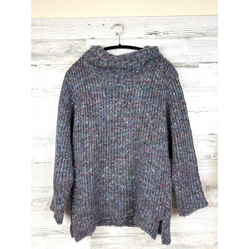 Anthropologie Relais Womens S Oversized Multi Cotton Long Sleeve Knit Sweater